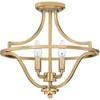 Quoizel Lighting Harvel 4 - Light Semi-Flush Mount in  Weathered Brass - 2 of 4