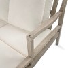 Syemin Patio Chaise Lounges, Outdoor Patio Daybed, Comfy Seat Cushion, Sofa Furniture, for Backyard, Swimming Pool, White, 76"*51.6"*34.6" - 4 of 4