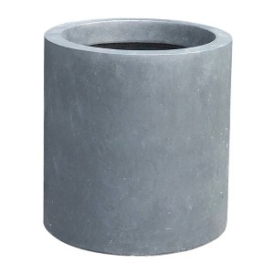 Rosemead Home & Garden, Inc. 9.8" Wide Elegant Indoor/Outdoor Lightweight Concrete/Fiberglass Planter Charcoal Gray - 1 of 4