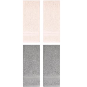 REGALWOVEN Solid Striped Cotton Soft Absorbent Hand Towels for Bath Hotel Spa 13" x 29" - 1 of 4