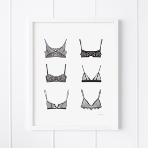 Bralettes Framed Museum Quality 11" x 14" Art Print by Ramus & Co - 1 of 4