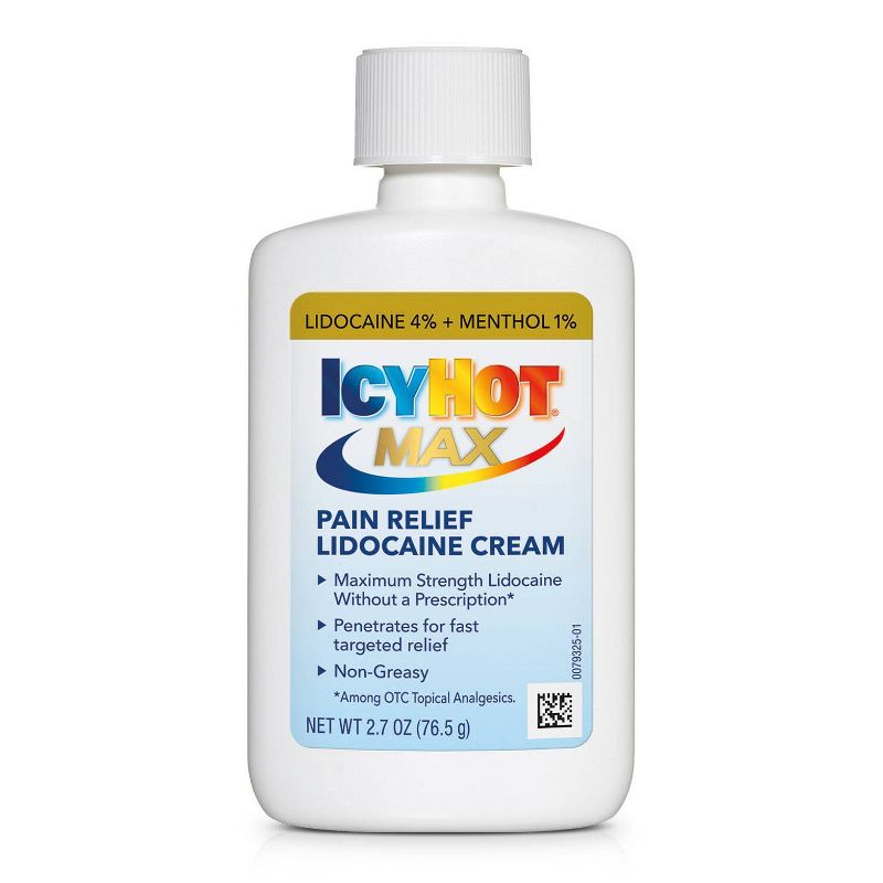 Icy Hot with Lidocaine Pain Relieving Cream - 2.7oz., 3 of 10