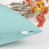 Unique Bargains Soft Solid Color Hidden Zippers Pillowcases for Bed Sofa 4 Pcs - 4 of 4