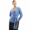 June + Vie by Roaman's Wrap-Front Cardigan - 4 of 4