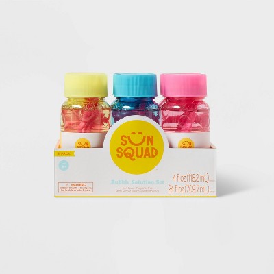 Bubble Solution 4oz 6pk - Sun Squad™