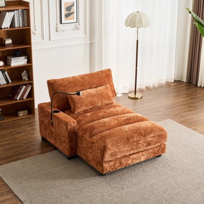 Dolonm Single Recliner Sofa: 300lb Capacity, Chenille Fabric, Ergonomic Design for Living Room/Study