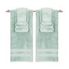 6pc Bel Aire Towel Set Turquoise - Caro Home: Cotton, OEKO-TEX Certified, Heavyweight Terry Cloth - 2 of 3