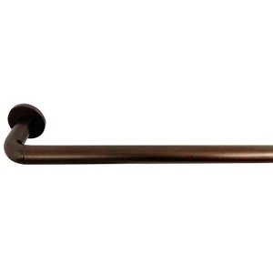 HLC.ME Wrap Around Darkening Adjustable Curtain Rod and Bracket Set for Heavier Drapes - Sturdy Pipe 1 in Diameter - 1 of 4