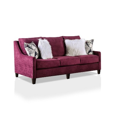 Schenley Upholstered Sofa Plum/Ivory/White - HOMES: Inside + Out