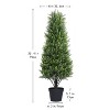 Rbied Green Composite Artificial Tree, Artificial Foliage/Topiary for Indoor and Outdoor ( 2-Piece ) - 2 of 4