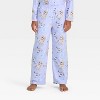 Girls' Disney Frozen 2pc Coat Pajama Set - Blue - 4 of 4