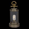 Alpine Corporation 15" Battery Small Vintage Metal and Glass Warm LED Indoor Outdoor Decorative Lantern Off-White: Elegant Antique Brass Finish - 3 of 3