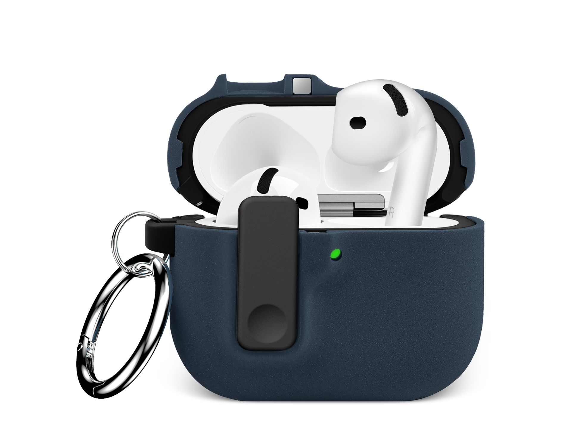 Vena For Apple AirPods 4 Case Cover Dual Layer, with Auto Open Lock Compatible with AirPods Gen 4 4th Generation, Supports Wireless Charging, Blue