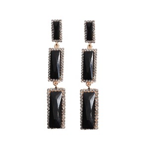 SOHI Women's Bar Stone Drop Earrings - 1 of 4