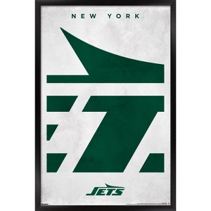 Trends International NFL New York Jets - Logo 25 Framed Wall Poster Prints - 1 of 4