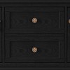 ChicFurnit Decorative Storage Cabinet Retro Console Table with Drawers and Cabinets for Living Room, Black, 46.00"*16.90"*8.30" - 4 of 4