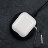 Insten Case Compatible with AirPods 1 & 2 - Translucent Matte Protective Skin Cover with Keychain, White - 4 of 4