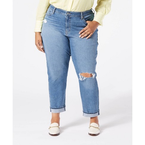 Denizen® From Levi's® Women's Size Mid-rise Cropped Boyfriend Jeans - Time After Time 18 : Target