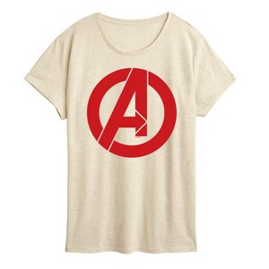 Women's - Marvel - Avengers A Logo Short Sleeve Graphic T-Shirt - 1 of 4