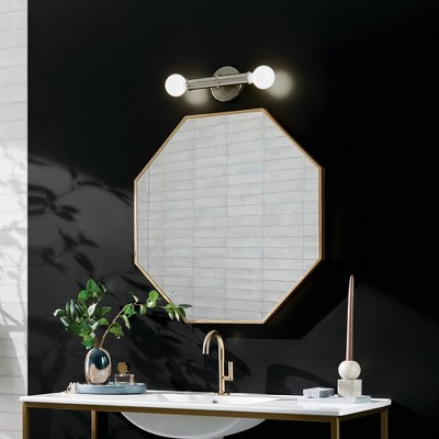 Brushed Nickel 2-Light Vertical/Horizontal Sconce