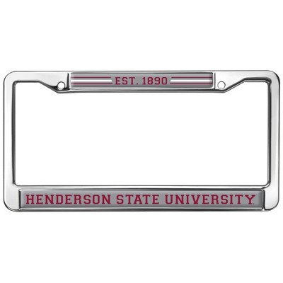 Henderson State University School Logo Full Size Standard License Plate Metal Frame