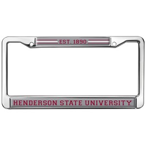Henderson State University School Logo Full Size Standard License Plate Metal Frame - 1 of 4