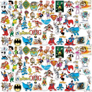 Wb 100Th Looney Tunes Mashup Vinyl Large Deluxe Stickers Variety Pack - 1 of 4