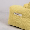 Kumasinova Bean Bag Chairs for Adult Teens Kids,Bean Bag Sofa with Tufted Soft Stuffed Filling and Side Pockets for Living Room,Bedroom,Yellow - 3 of 4