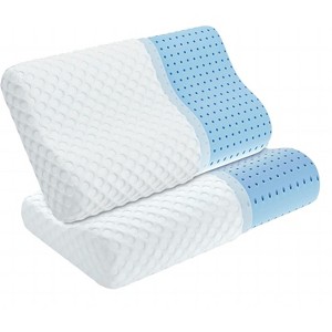 PDTEND Soft Ventilated Contour Memory Foam Pillow for Side Sleeping - Tencel Cover - 1 of 4