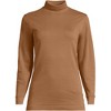 Lands' End Women's Relaxed Cotton Long Sleeve Mock Turtleneck - 3 of 3