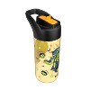 Zak Designs 16 fl oz Glow in the Dark Cypress Sonic Polypropylene Straw Bottle Black - 3 of 4
