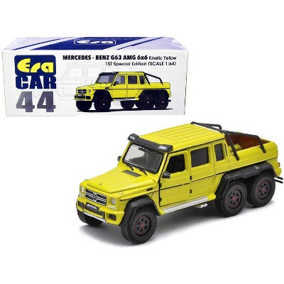 Mercedes Benz G63 AMG 6x6 Pickup Truck Kinetic Yellow "1st Special Edition" 1/64 Diecast Model Car by Era Car