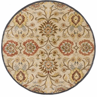 Hauteloom Caesar 1116 Hand Tufted Beige & Rust Wool Rug