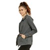 Sofra Women's Cotton Comfort Zip Up Hoodie Jersey Sweater - 3 of 3