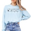 Simply Sage Market Life Is Better With My Boys Heart Garment Dyed Long Sleeve - 2 of 4