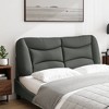 vidaXL Headboard Cushion Dark Gray 53.9" Fabric - 3 of 4
