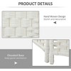Resenkos 8-Panel 5.6' Tall Folding Room Divider - Freestanding Privacy Screen for Home Office, - 4 of 4