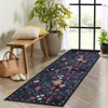 Boho Washable Floral Rugs, Large Living Room Rug, Non-Slip Soft Indoor Rugs for Bedroom, Area Rug Carpet for Dining Room Guest Room - 2 of 4