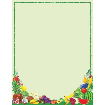 80ct Healthy Eats Letterhead Green