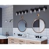 Progress Lighting Calhoun 4-Light Bath Vanity, Brushed Nickel, Clear Glass Shade - 3 of 4