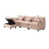 GDFStudio Alger Modern 112" L-Shaped Chenille Upholstered Sectional Sofa with Movable Storage Ottoman and Phone Holde - 2 of 4
