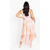 Women's Plus Size Aliya Print Maxi Dress - sunset haze | CITY CHIC - 3 of 4
