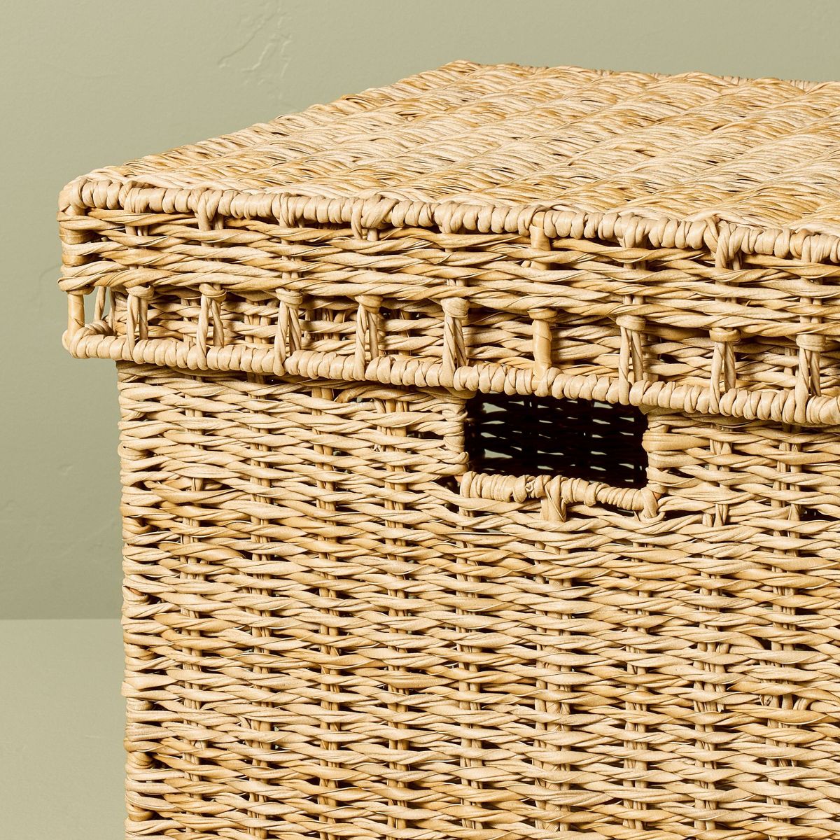 Woven Garden & Outdoor Patio Storage Box - Hearth & Hand™ with Magnolia - thumbnail 3