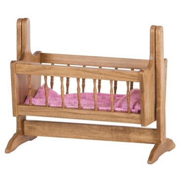 Remley Katie’s Collection Kids Wooden Doll Swinging Cradle - Ships Assembled