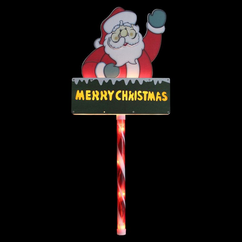 Northlight 28" Lighted Santa Claus 'Merry Christmas' Lawn Stake - Clear Lights, 2 of 4