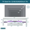 51"W/63"W Modern TV Stand TV  Console Floor TV Cabinet with LED Color Changing Lights, Toughened Glass Shelf and Drawer-ModernLuxe - 3 of 4