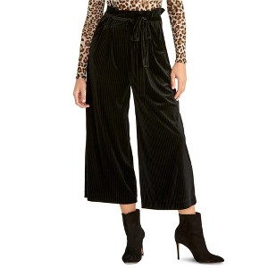Rachel Roy Womens Velvet Casual Cropped Pants - 1 of 1