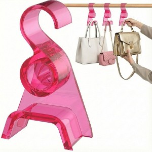 OnDisplay LuxeArch: Premium Wide Arch Acrylic Handbag/Purse/Backpack Hanger - 1 of 4