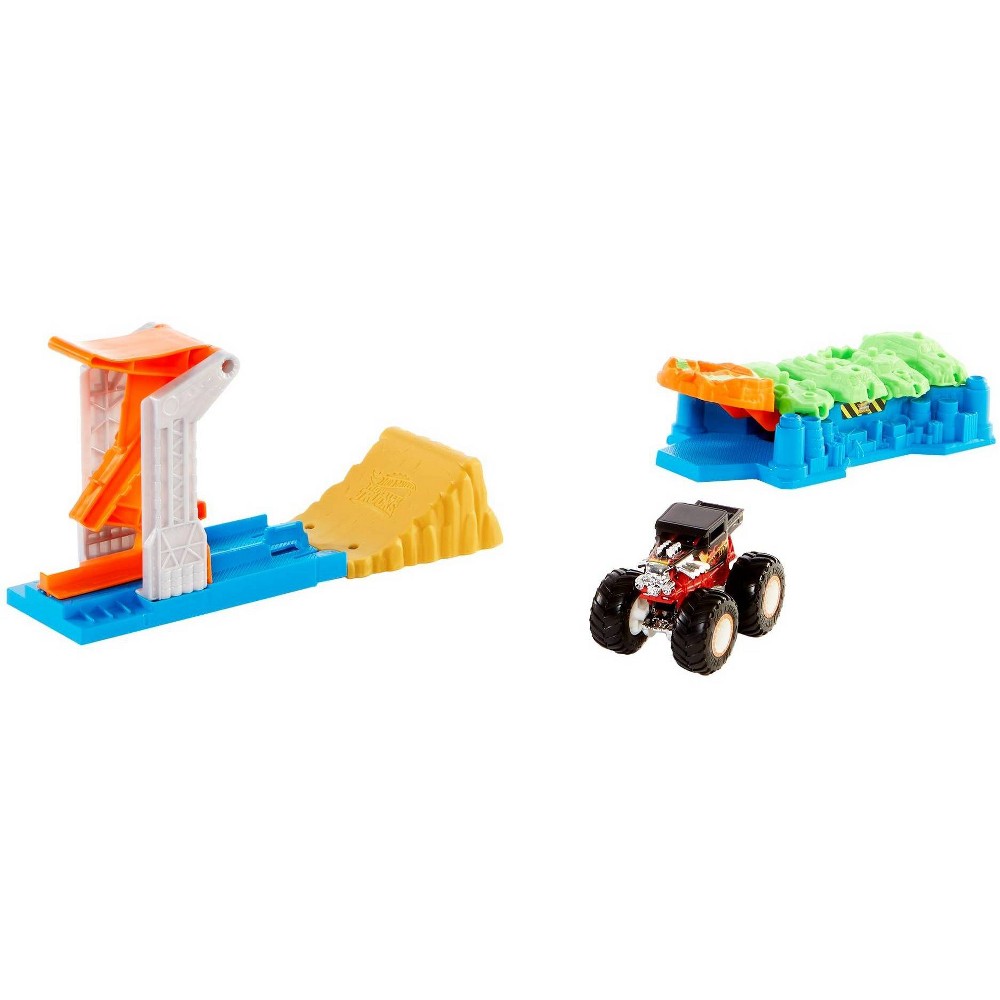 UPC 887961928105 product image for Hot Wheels Monster Trucks Launch and Bash Playset | upcitemdb.com