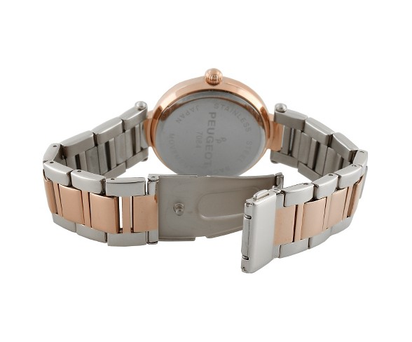 Peugeot Women's Two tone crystal bezel watch